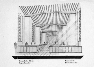 Geplante Kirche Innenansicht