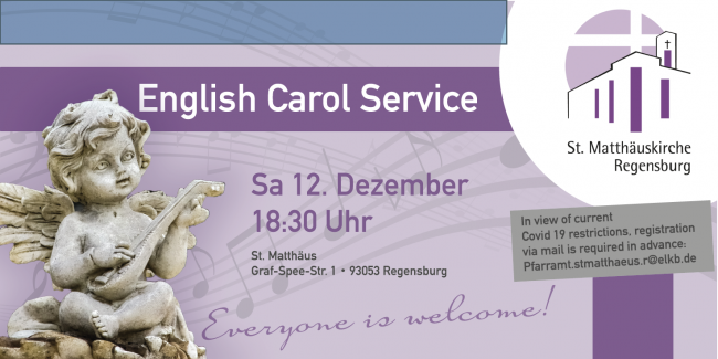2020 Carol Service Plakat